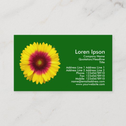 Blanket ventilator - groen gras visitekaartje (Voorkant)