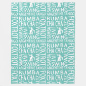 Blanket voor ballroom Dance Fleece Deken (Voorkant)