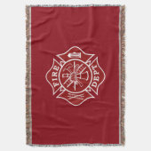 Blanket voor brandweerkleding/Maltese kruisdraad Deken (Voorkant Verticaal)