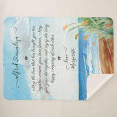 Blanket voor bruid- en bruinbruin met genissen sherpa deken (Voorkant (horizontaal))