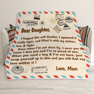 Blanket voor dochter, beste dochter fleece deken