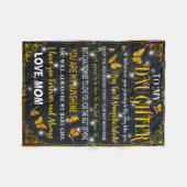 Blanket voor mijn dochter fleece deken (Voorkant (Horizontaal))