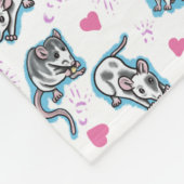 Blanket voor rattenlovers - Crazy Rat Lady Fleece Deken (Hoek)
