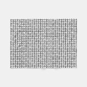 Blanket voor zwarte en witte vierkantjes fleece deken (Voorkant (Horizontaal))