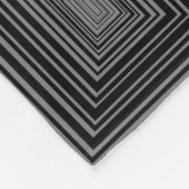 Blanket voor zwarte, witte en grijze vierkantjes fleece deken (Hoek)