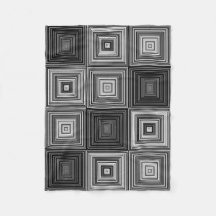 Blanket voor zwarte, witte en grijze vierkantjes