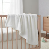 blanket white solid color trendy fleece deken