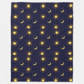 Blanket with deep blue background fleece deken (Voorkant)