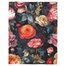 Blanket with roses