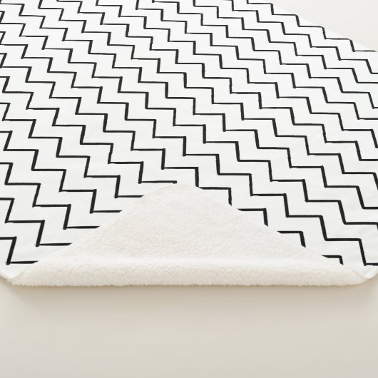 blanket zigzag geometric sherpa deken (3/4)