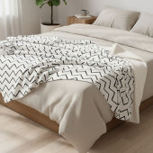blanket zigzag geometric sherpa deken