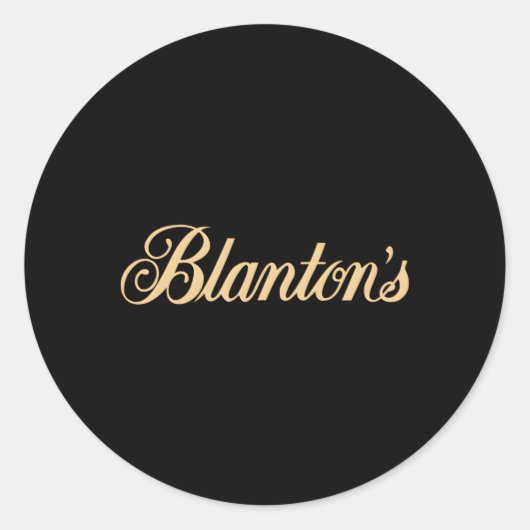 Blanton's kleine batch Kentucky Bourbon whiskey Ronde Sticker (Voorkant)