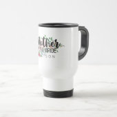 Blanzende Roos Floral Wedding Moeder van de Bride Reisbeker (Voorkant rechts)