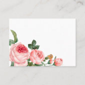 Blanzende roze roze bloemen - Elegant huwelijk Plaatskaartje (Achterkant)