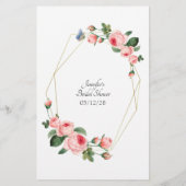 Blanzende roze roze vlam waar we waren flyer (Achterkant)