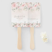 Blanzende Rozen bruiloft Handwaaier (Voorkant en achterkant)