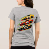 Blap Blap Blap Tri-Blend Shirt (Achterkant)