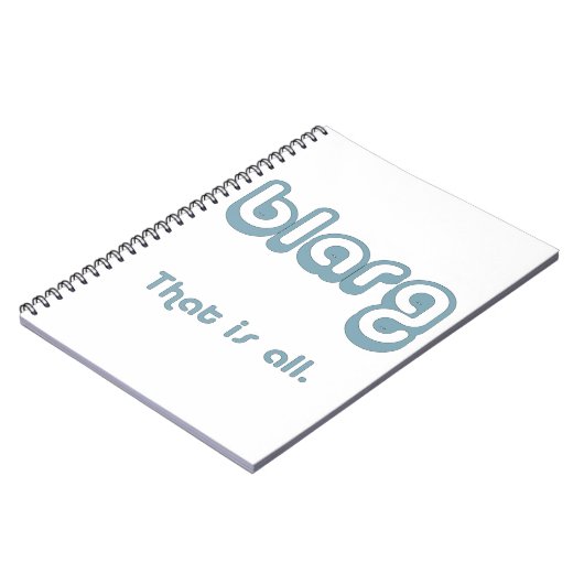 blarg. notitieboek (Linkerzijde)