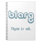 blarg. notitieboek (Voorkant)