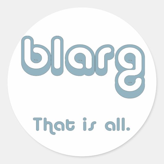 blarg. ronde sticker (Voorkant)