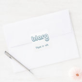 blarg. vierkante sticker (Envelop)