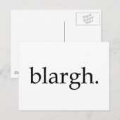 Blargh Briefkaart (Voorkant / Achterkant)