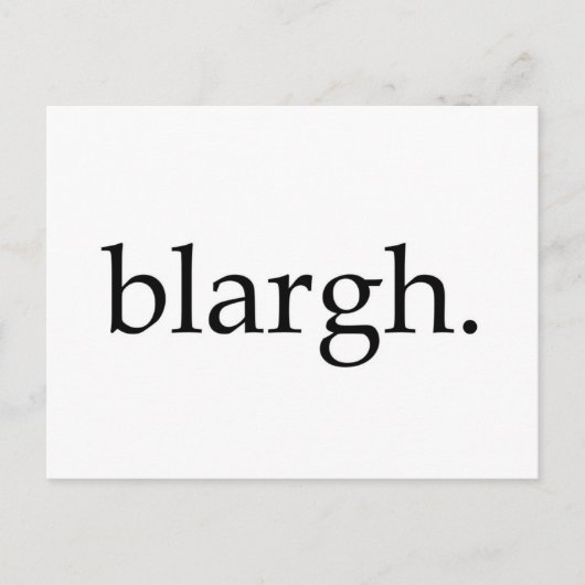 Blargh Briefkaart (Voorkant)