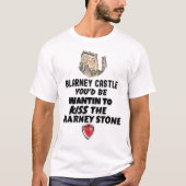 Blarney Castle die de larney Stone kust T-shirt (Voorkant)