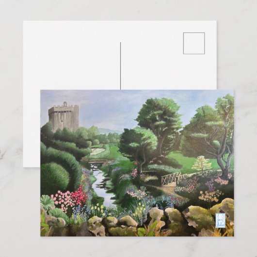 Blarney Castle Gardens Ierland Briefkaart (Voorkant / Achterkant)