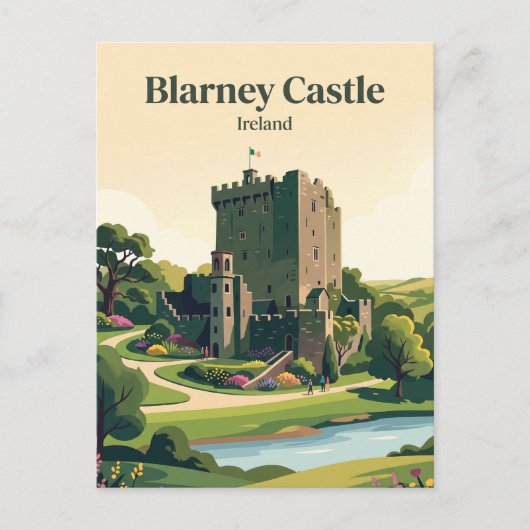 Blarney Castle Ierland Briefkaart (Voorkant)