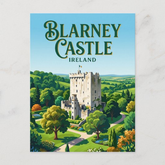 Blarney Castle Ierland Briefkaart (Voorkant)