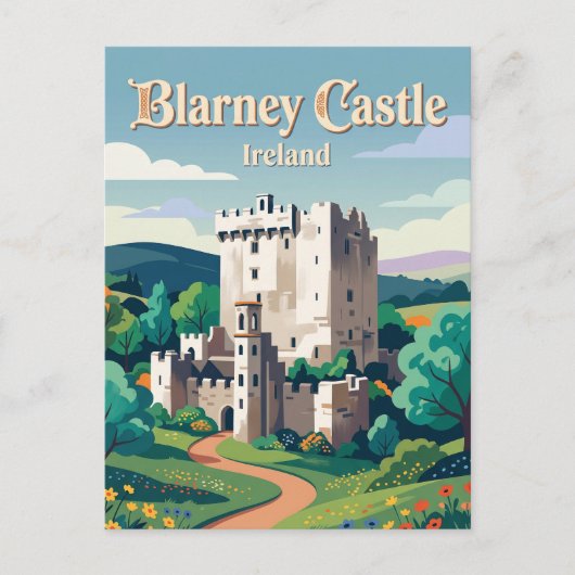 Blarney Castle Ierland Briefkaart (Voorkant)