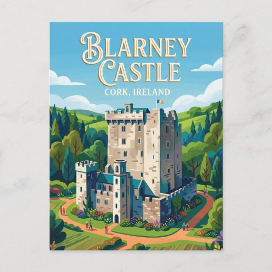 Blarney Castle Ierland Briefkaart (Voorkant)