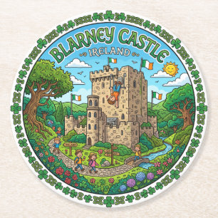 Blarney Castle Ierland Ronde Kartonnen Onderzetter