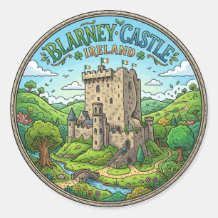 Blarney Castle Ierland Ronde Sticker