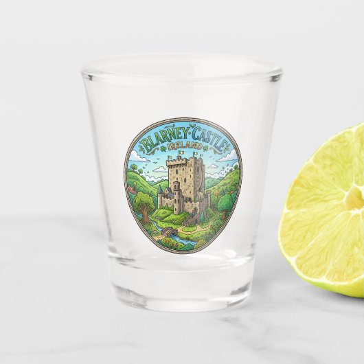Blarney Castle Ierland Shot Glas (Voorkant)