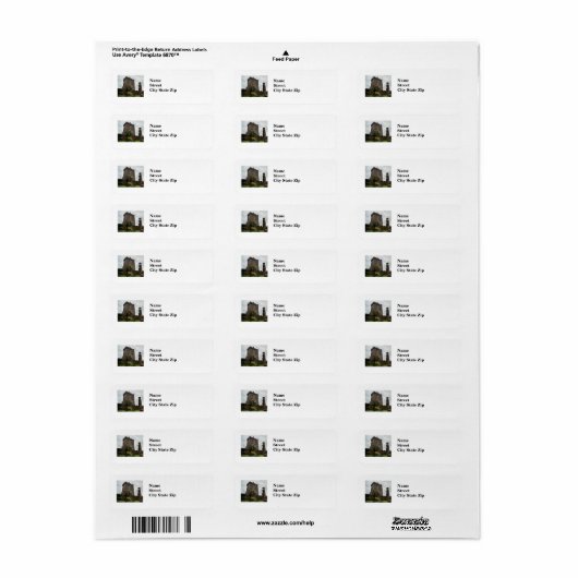 Blarney Castle label (Full Sheet)
