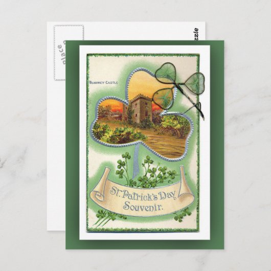 Blarney Castle St. Patrick's Day Cards Briefkaart (Voorkant / Achterkant)