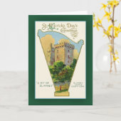 Blarney Castle St. Patrick's Day Cards Kaart (Gele Bloem)