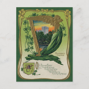 Blarney Castle St Patrick's Wenskaart Briefkaart
