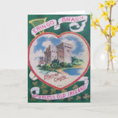  Blarney Castle St Patrick's Wenskaart Kaart (Gele Bloem)