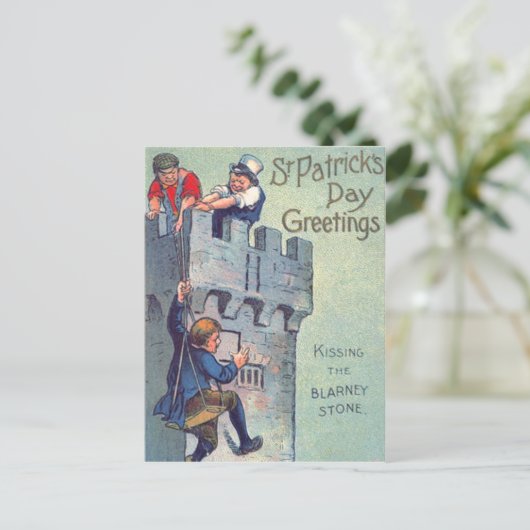 Blarney Castle Stone zoenen Briefkaart (Staand voorkant)