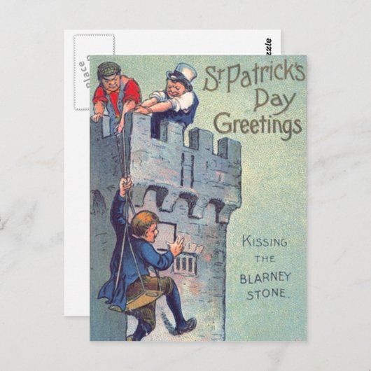 Blarney Castle Stone zoenen Briefkaart (Voorkant / Achterkant)