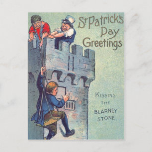 Blarney Castle Stone zoenen Briefkaart