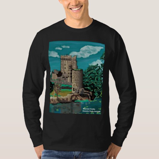 Blarney Castle t-shirt met lange mouwen (Voorkant)