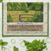  Blarney Castle Travel Advertisement Theedoek (Gevouwen)