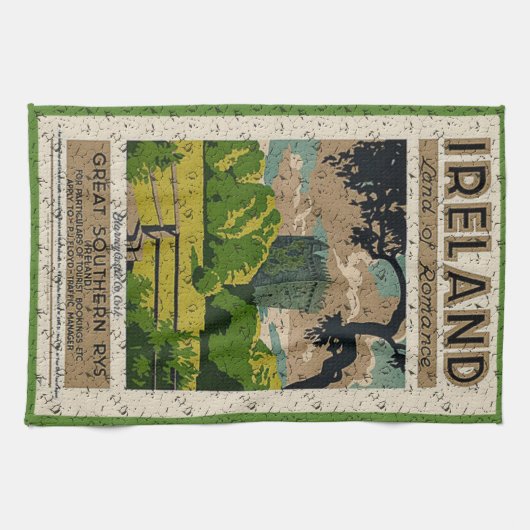  Blarney Castle Travel Advertisement Theedoek (Horizontaal)