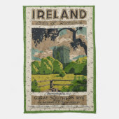  Blarney Castle Travel Advertisement Theedoek (Verticaal)