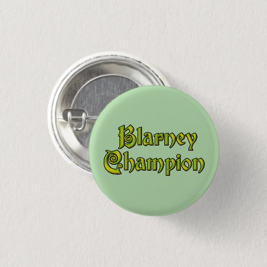 Blarney Champion groene kleine knop Ronde Button 3,2 Cm (Voorkant /achterkant)