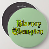 Blarney Champion groene kolossale knop Ronde Button 6,0 Cm (Voorkant /achterkant)